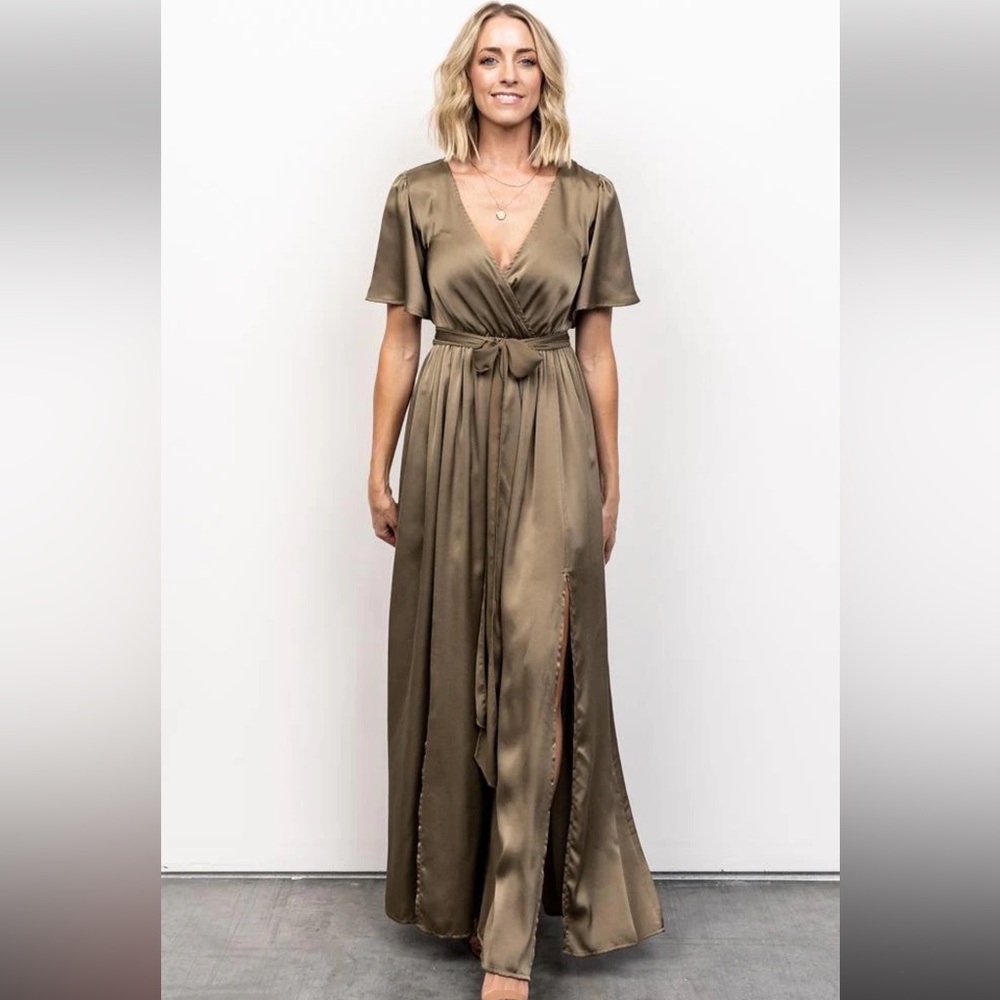 Baltic Born Sicily Satin Maxi Dress